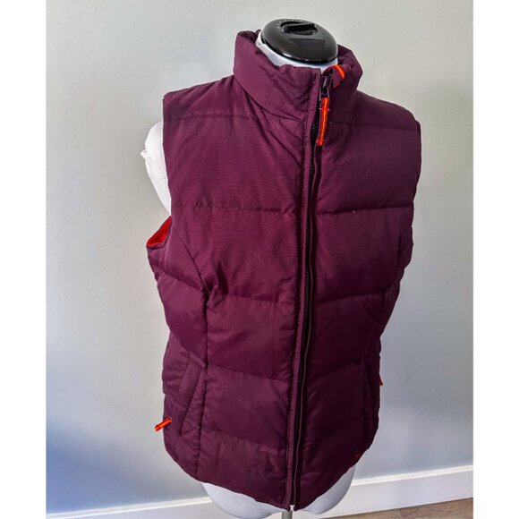 Tsunami Quilted Down Plum Front Zipper Puffer Vest - Picture 2 of 13